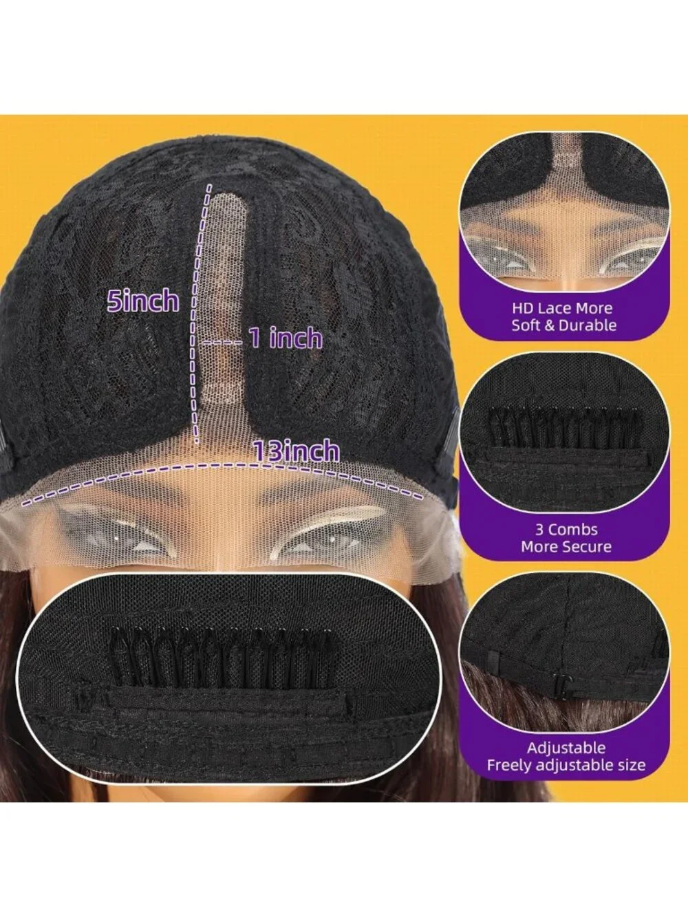 Ombre Dirty Blonde Lace Front Wig with Bangs - 28
